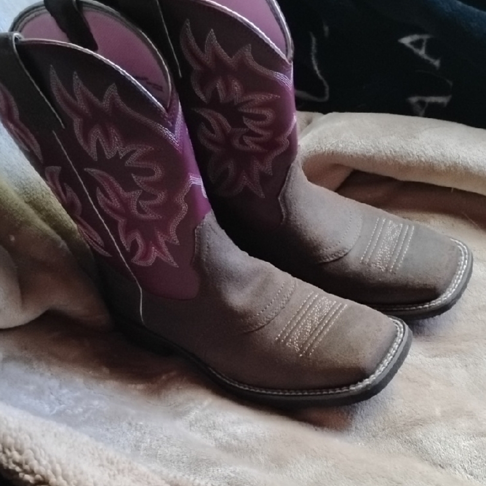 Ariat Women's Western Boots in Brown and Purple